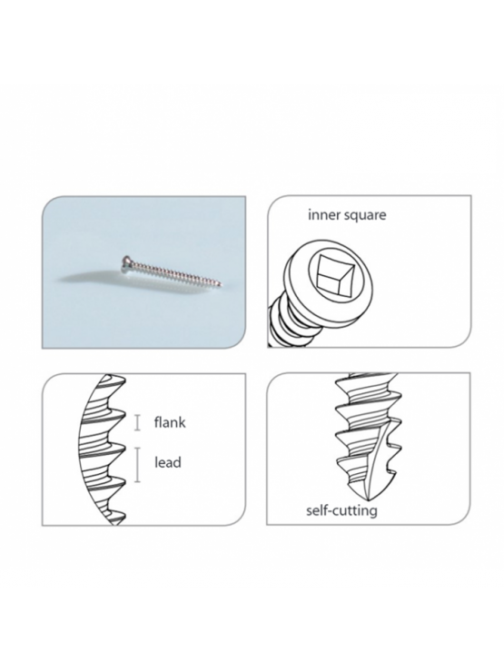 Micro-Parafusos (Pack de 3) (Diâm. Ø 1.2 mm x Comp. 14 mm)