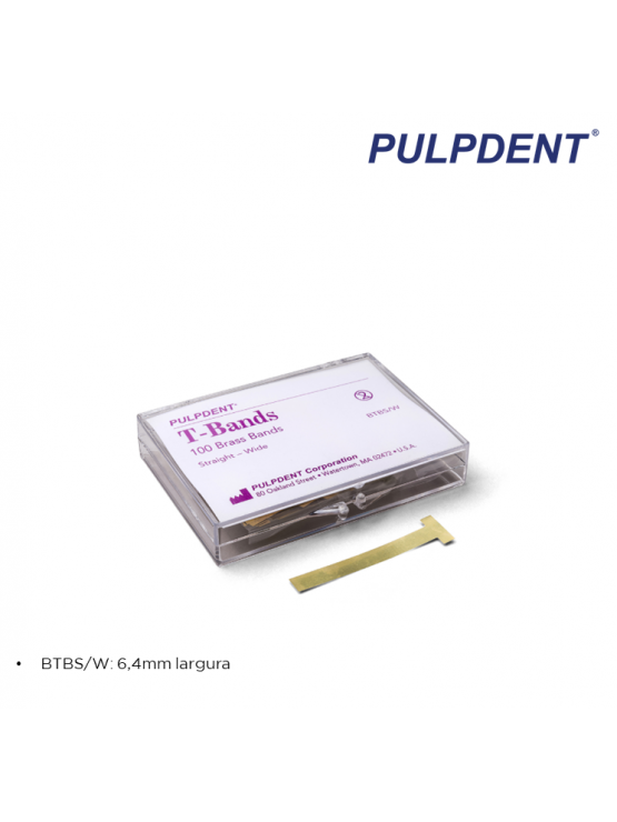 Matrizes T-Bands Latão 6.4mm - Caixa de 100