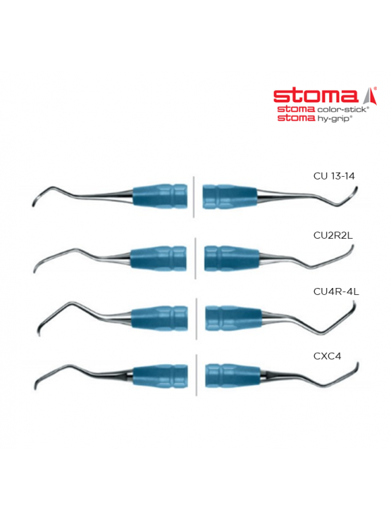 Curetas Universais - Columbia University - color-stick Ø8 mm