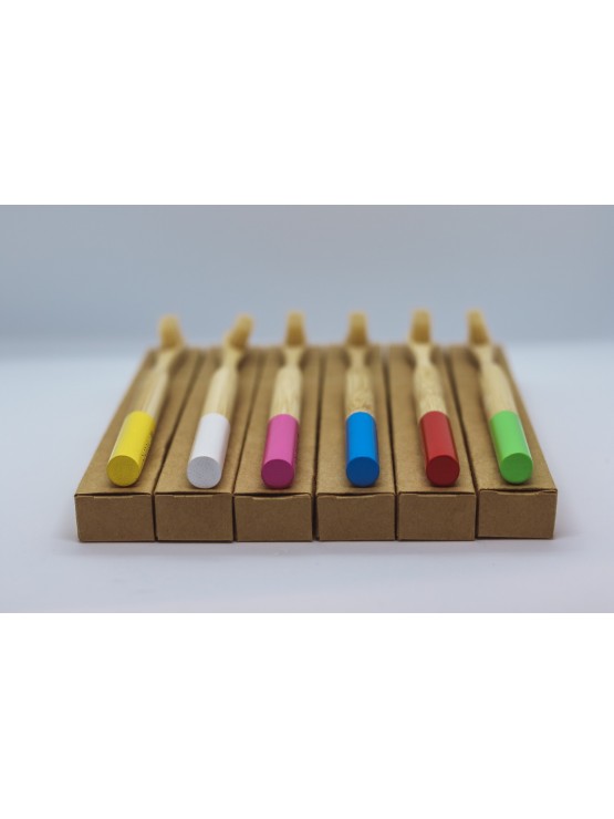 Escova de Dentes de Bambu Bambusas Branca - Sustentável e Eficiente