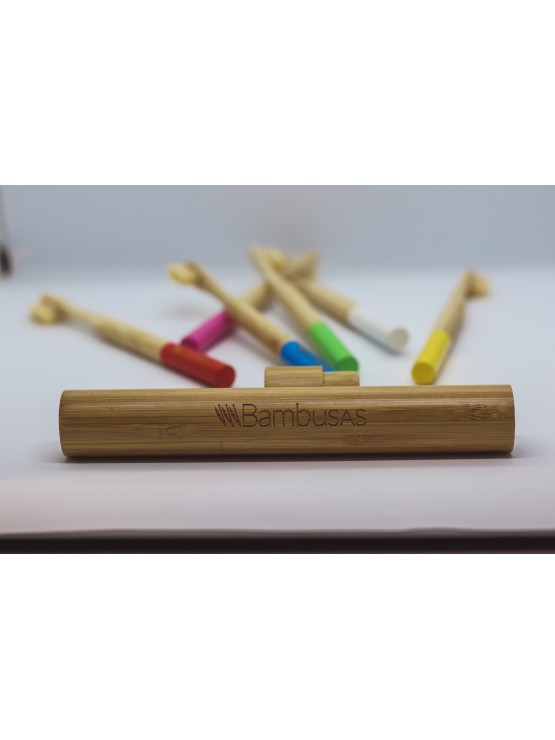 Escova de Dentes de Bambu Bambusas Rosa - Sustentável e Eficiente