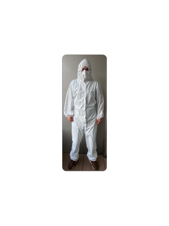 Fato de proteção com carapuço PU S/M (40 utilizações) 
