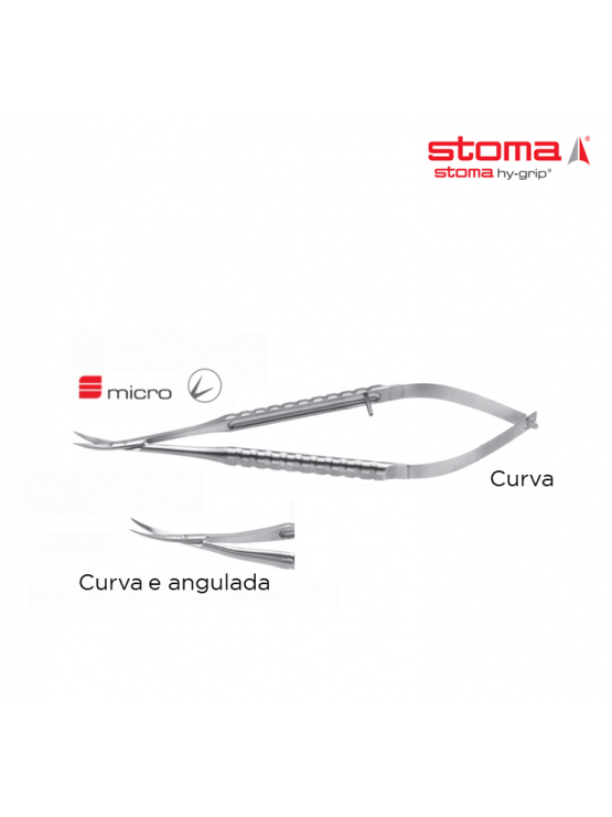 Micro Tesoura Gomel Curva e Angulada