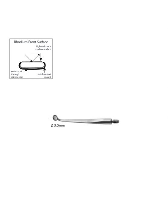 Ponta Espelho Endo - Ródio