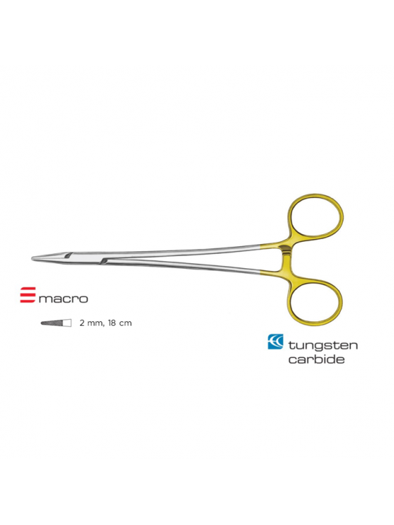 Porta agulhas Crile-Wood - 18 cm