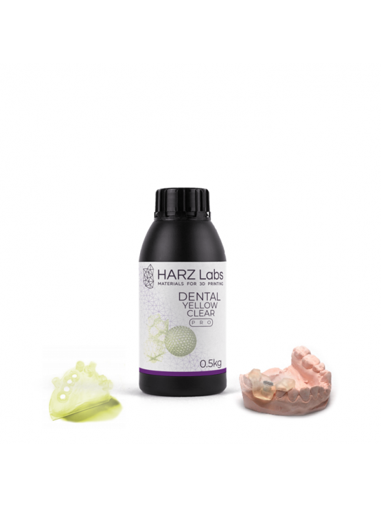Resina 3D Guias Cirúrgicas Dental Yellow Clear PRO 0.5Kg
