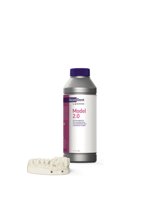 Resina Moldes Dentária 3D Modelos NextDent Model 2.0 White