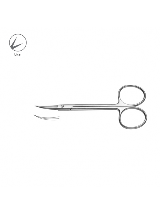 Tesoura Iris - Curva - 11.5 cm - Lisa